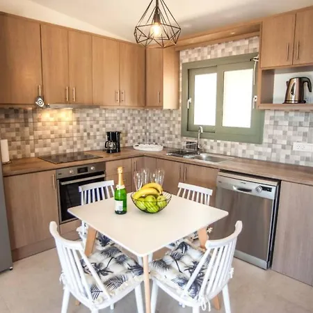 Villa Afrato Calma In Trapezaki-private Pool -2 Br *